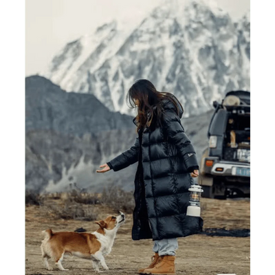 Long Black Puffer Jacket