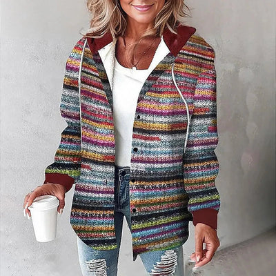 Checkered Hooded Jacket