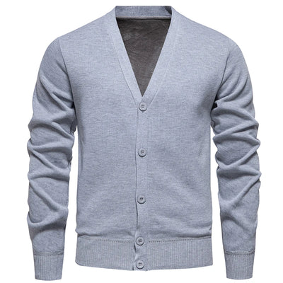 Classic V-Neck Button Cardigan