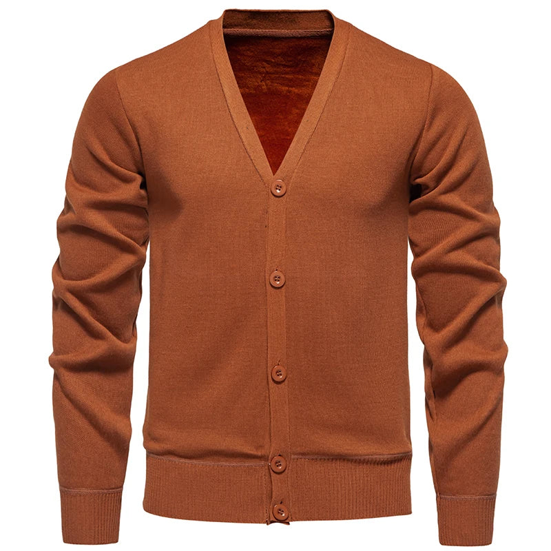 Classic V-Neck Button Cardigan