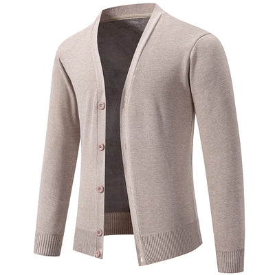 Classic V-Neck Button Cardigan