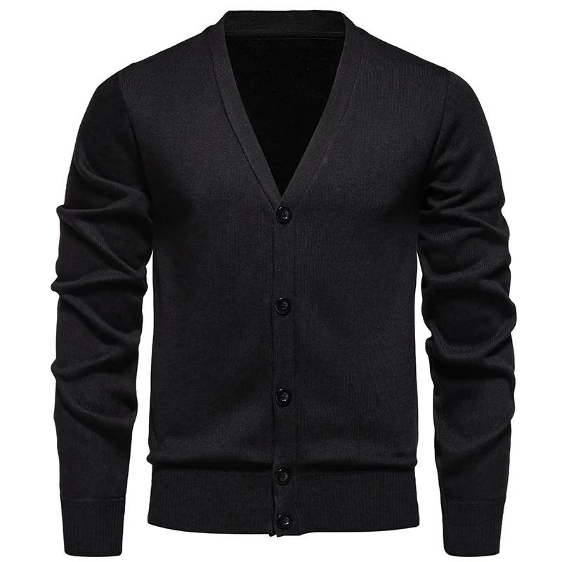 Classic V-Neck Button Cardigan