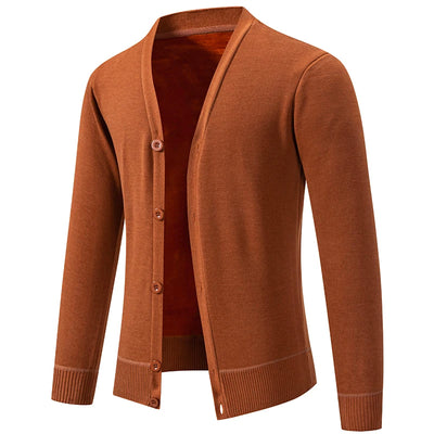 Classic V-Neck Button Cardigan