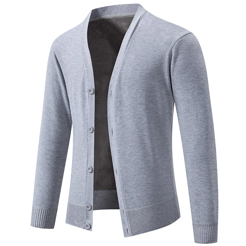Classic V-Neck Button Cardigan