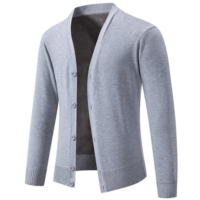 Classic V-Neck Button Cardigan