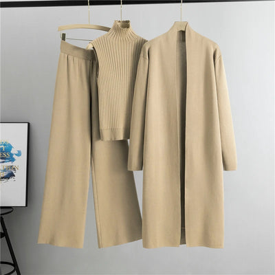 Elegant 3-Piece Knitted Set