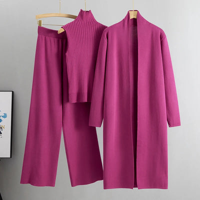 Elegant 3-Piece Knitted Set