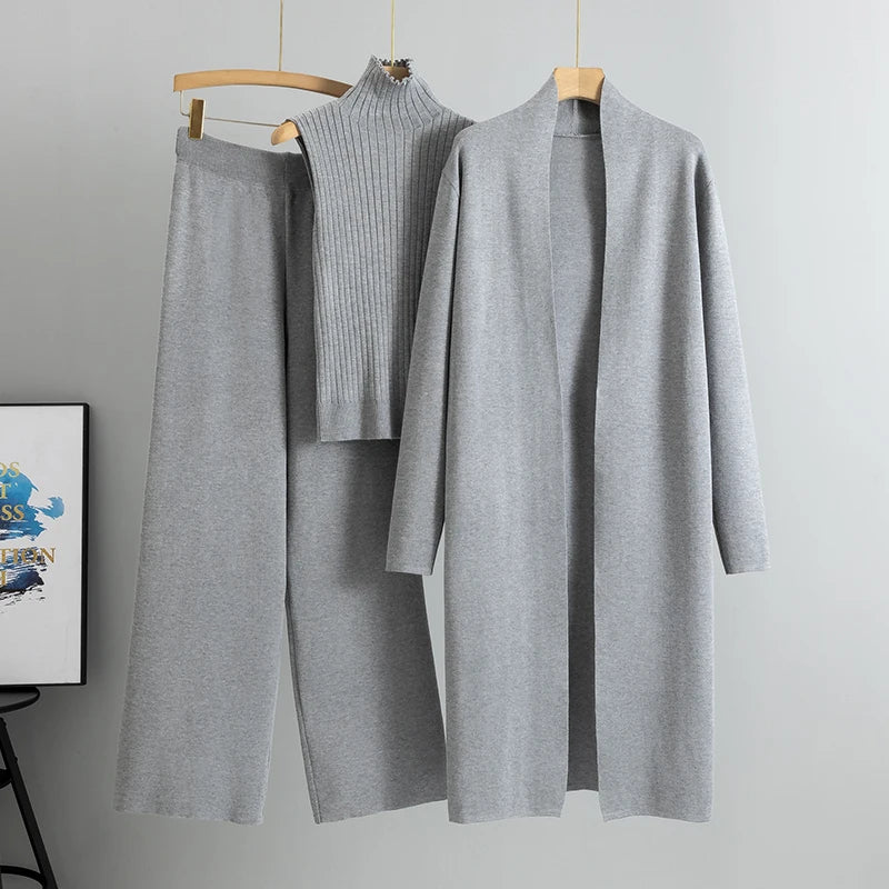 Elegant 3-Piece Knitted Set