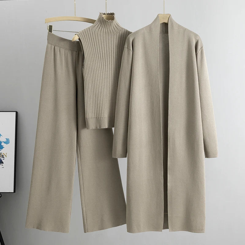 Elegant 3-Piece Knitted Set