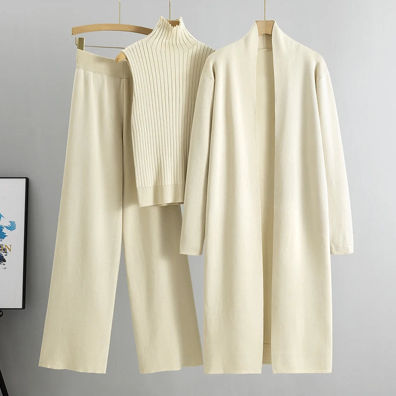 Elegant 3-Piece Knitted Set