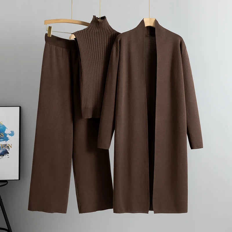 Elegant 3-Piece Knitted Set