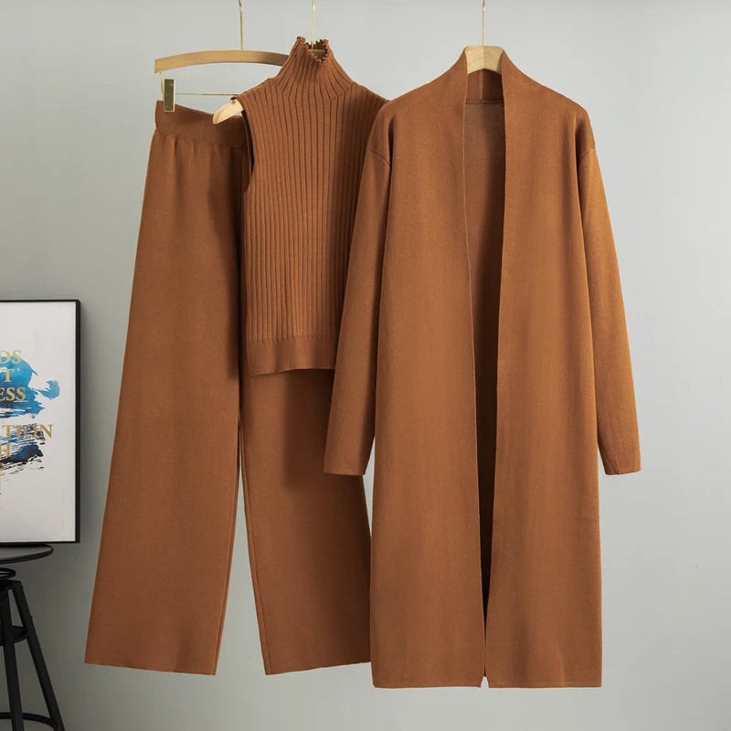 Elegant 3-Piece Knitted Set
