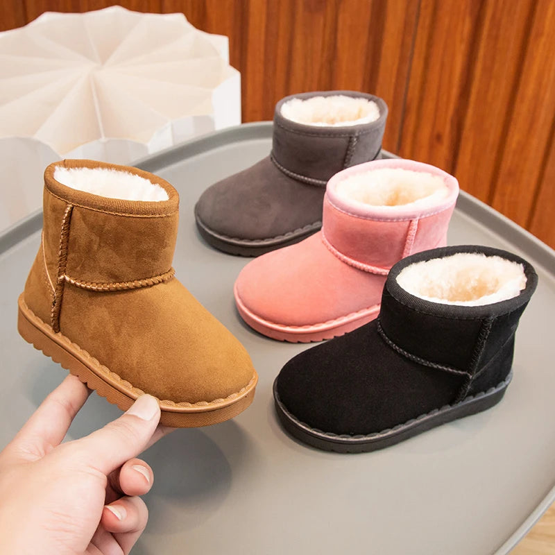Kids Plush Winter Snow Boots