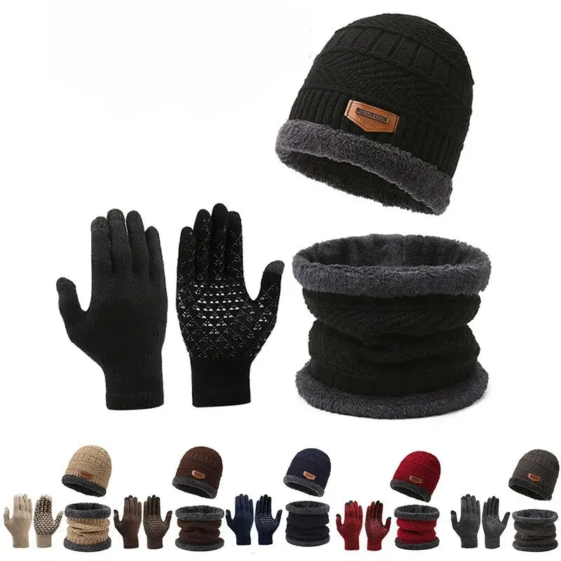 Beanie Hat, Scarf & Glove Set