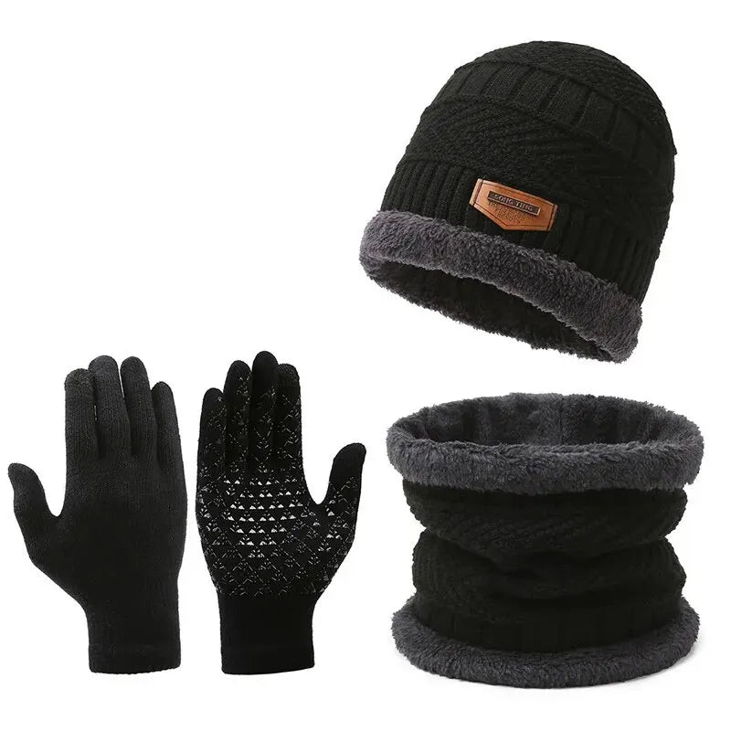 Beanie Hat, Scarf & Glove Set