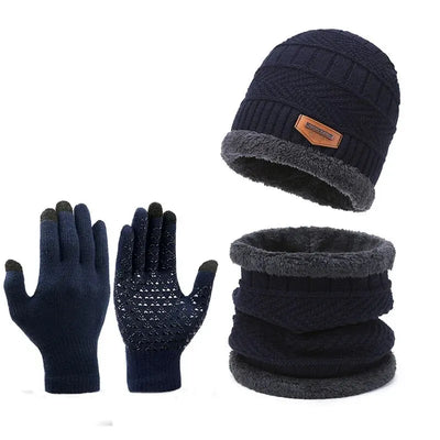 Beanie Hat, Scarf & Glove Set