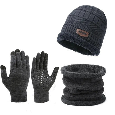 Beanie Hat, Scarf & Glove Set