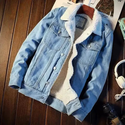 Fleece-Lined Denim Jacket