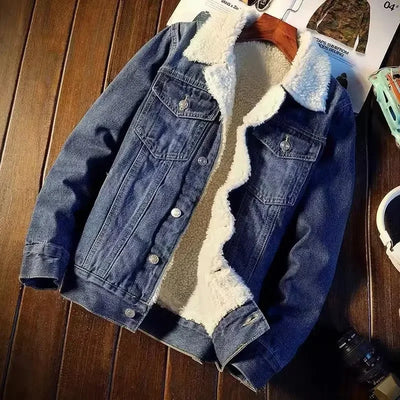 Fleece-Lined Denim Jacket