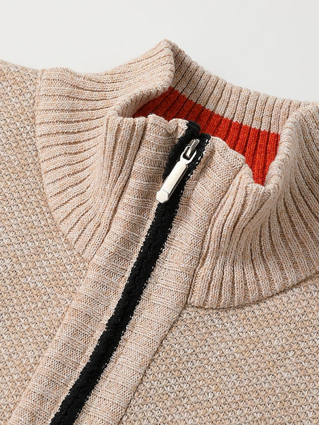 Half Zip Knit Sweater