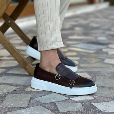 Leather Loafer with buckle