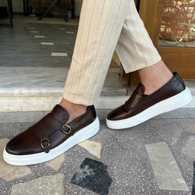 Leather Loafer with buckle