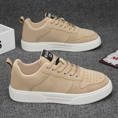 Lace-Up Leather Sneakers