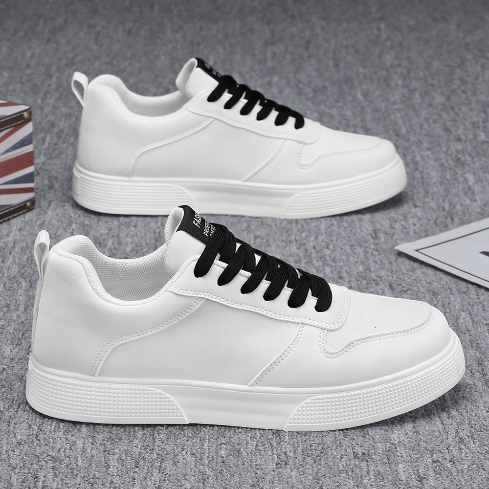 Lace-Up Leather Sneakers