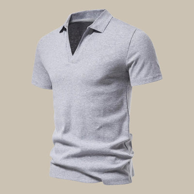 Slim  V-Neck Polo Shirt