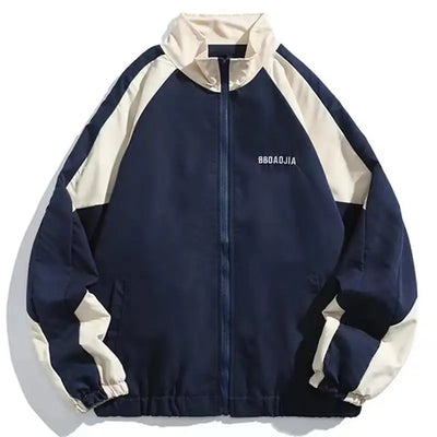 Reflective Striped Windbreaker Jacket