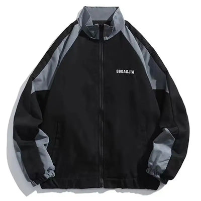 Reflective Striped Windbreaker Jacket