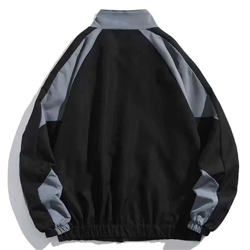 Reflective Striped Windbreaker Jacket