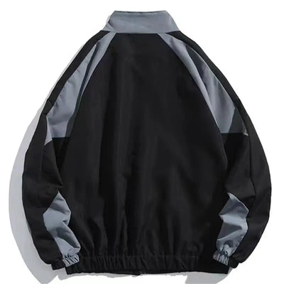 Reflective Striped Windbreaker Jacket
