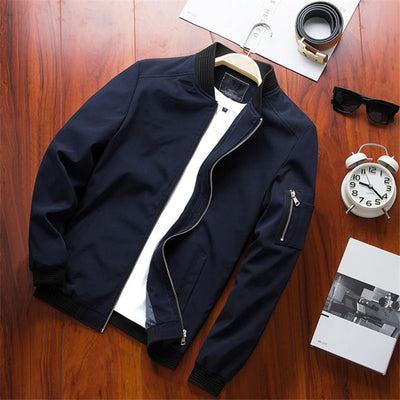 Slim Fit Thin Bomber Jacket