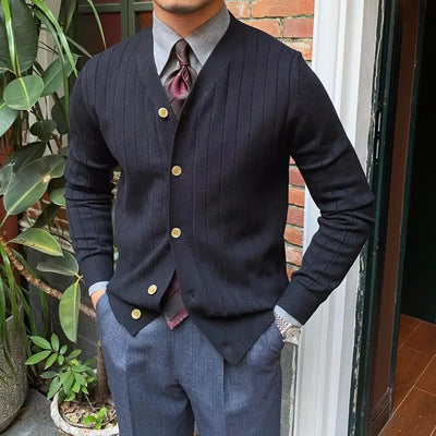 V-Neck Knitwear Cardigan