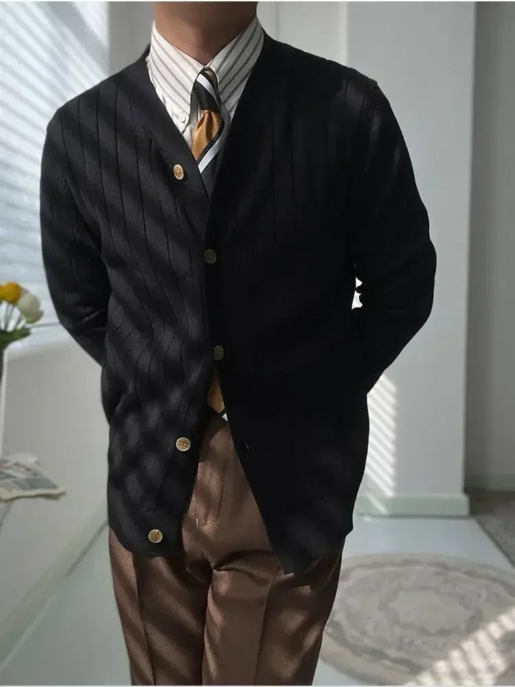 V-Neck Knitwear Cardigan