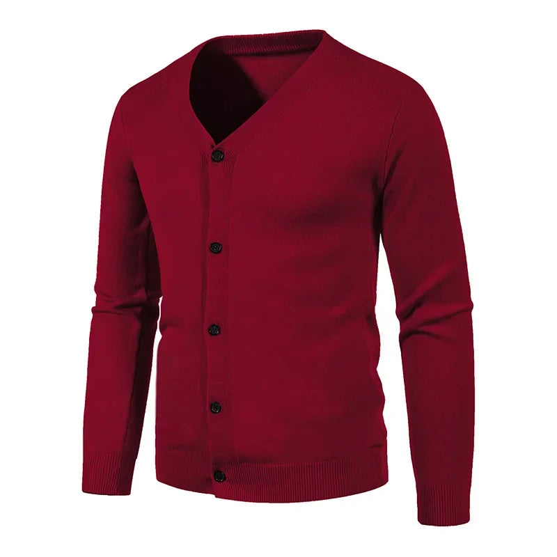 V-Neck Knitted Cardigan