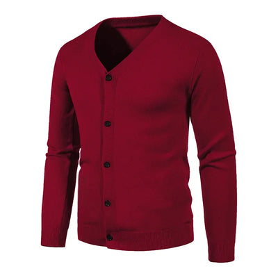 V-Neck Knitted Cardigan