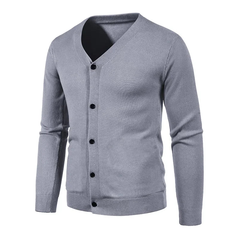 V-Neck Knitted Cardigan