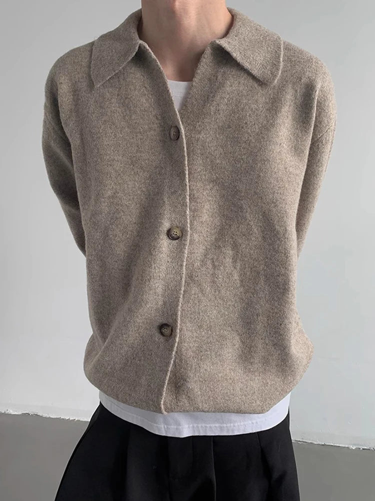 Vintage Button-Up Knit Cardigan