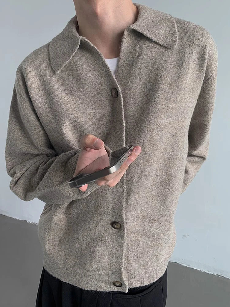 Vintage Button-Up Knit Cardigan