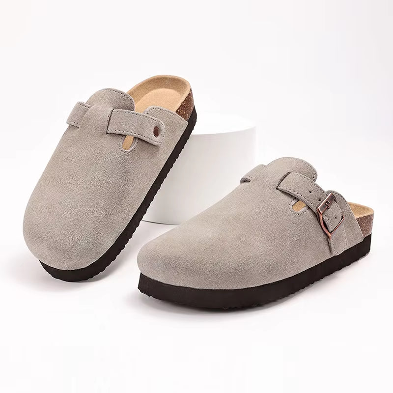 Suede Mules