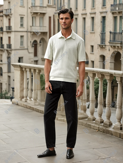 Premium Ribbed Polo Shirt