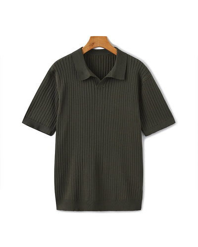 Premium Ribbed Polo Shirt