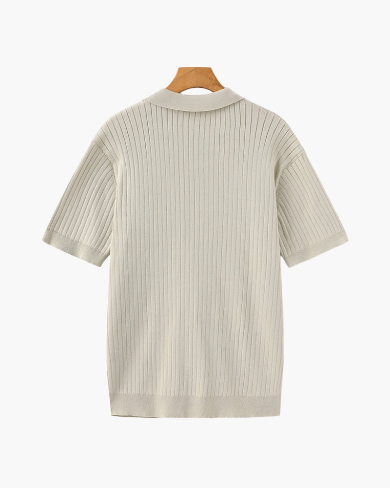 Premium Ribbed Polo Shirt