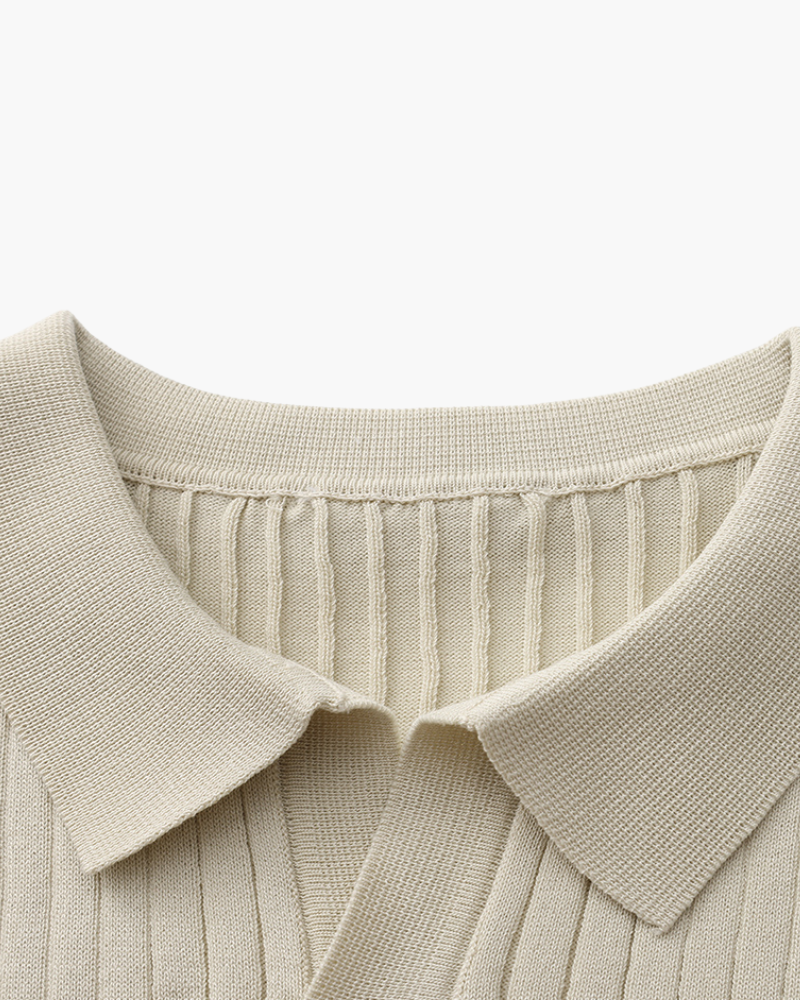 Premium Ribbed Polo Shirt