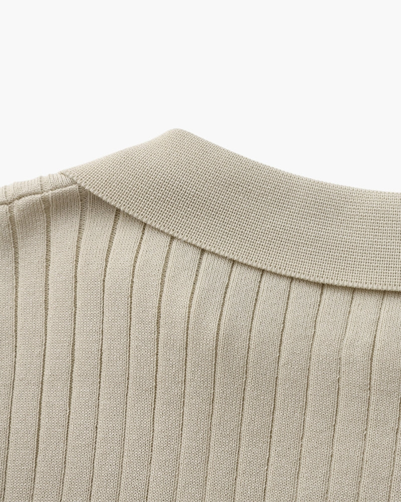 Premium Ribbed Polo Shirt