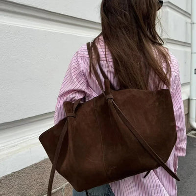 Large Suede Tote Bag