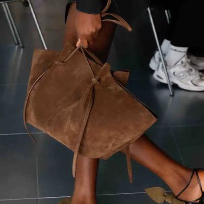 Large Suede Tote Bag