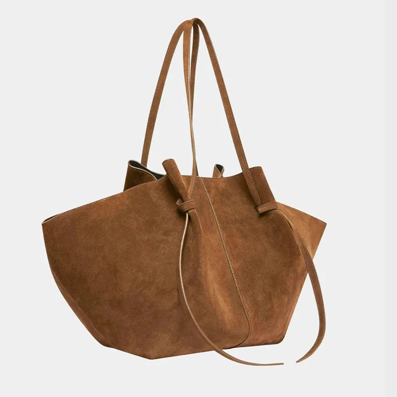 Large Suede Tote Bag
